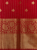 Red Pink Banarasi silk saree -RUK46B