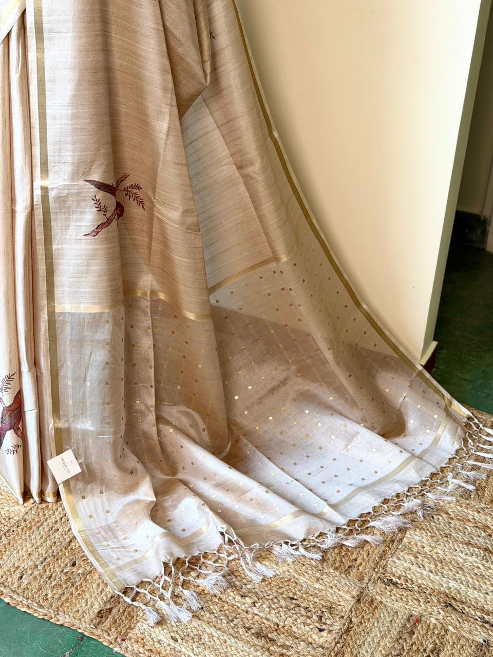 Tusser silk saree -PBR16