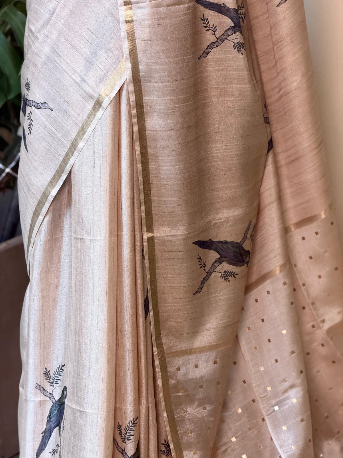 Tusser silk saree -PBR16A