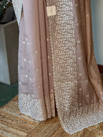 Mauve Muslin silk saree -PBR17A