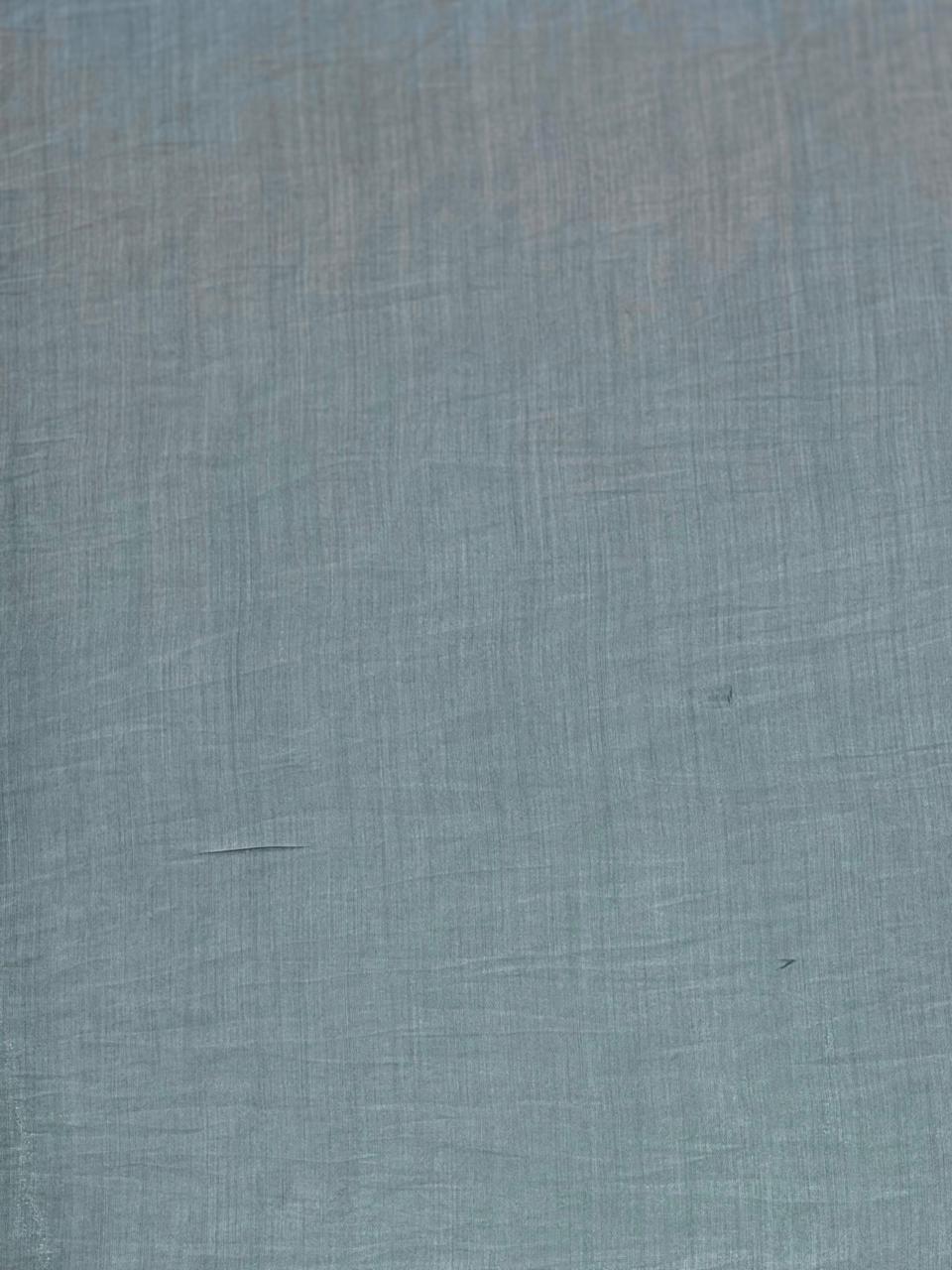 Blue Muslin silk saree -PBR17B