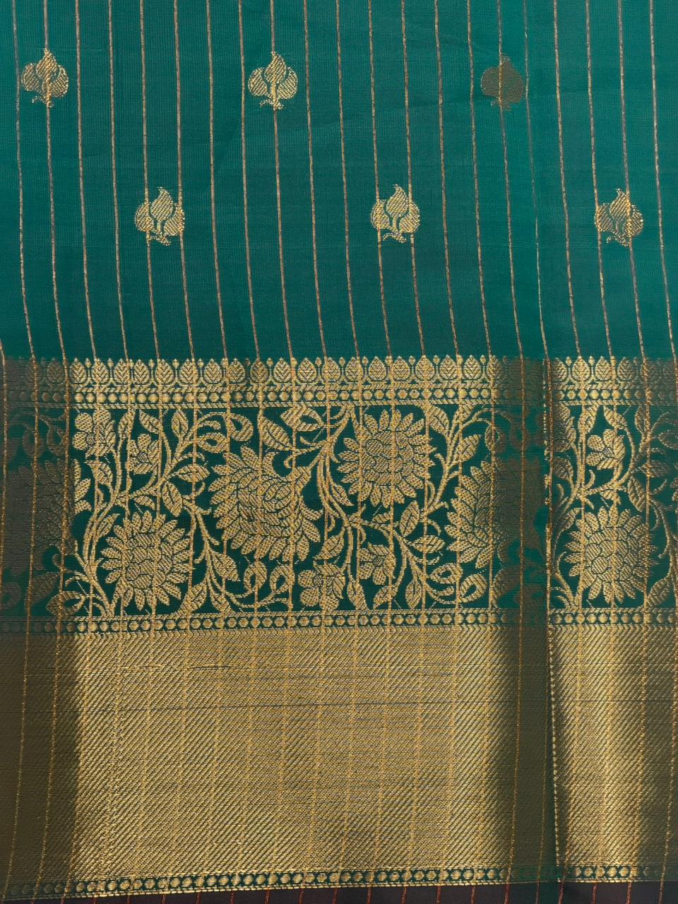 Peacock Blue Banarasi silk saree -RUK46C