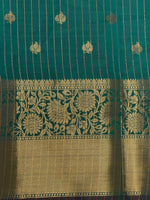 Peacock Blue Banarasi silk saree -RUK46C