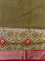 Maroon Georgette chanderi silk saree -PBR18C