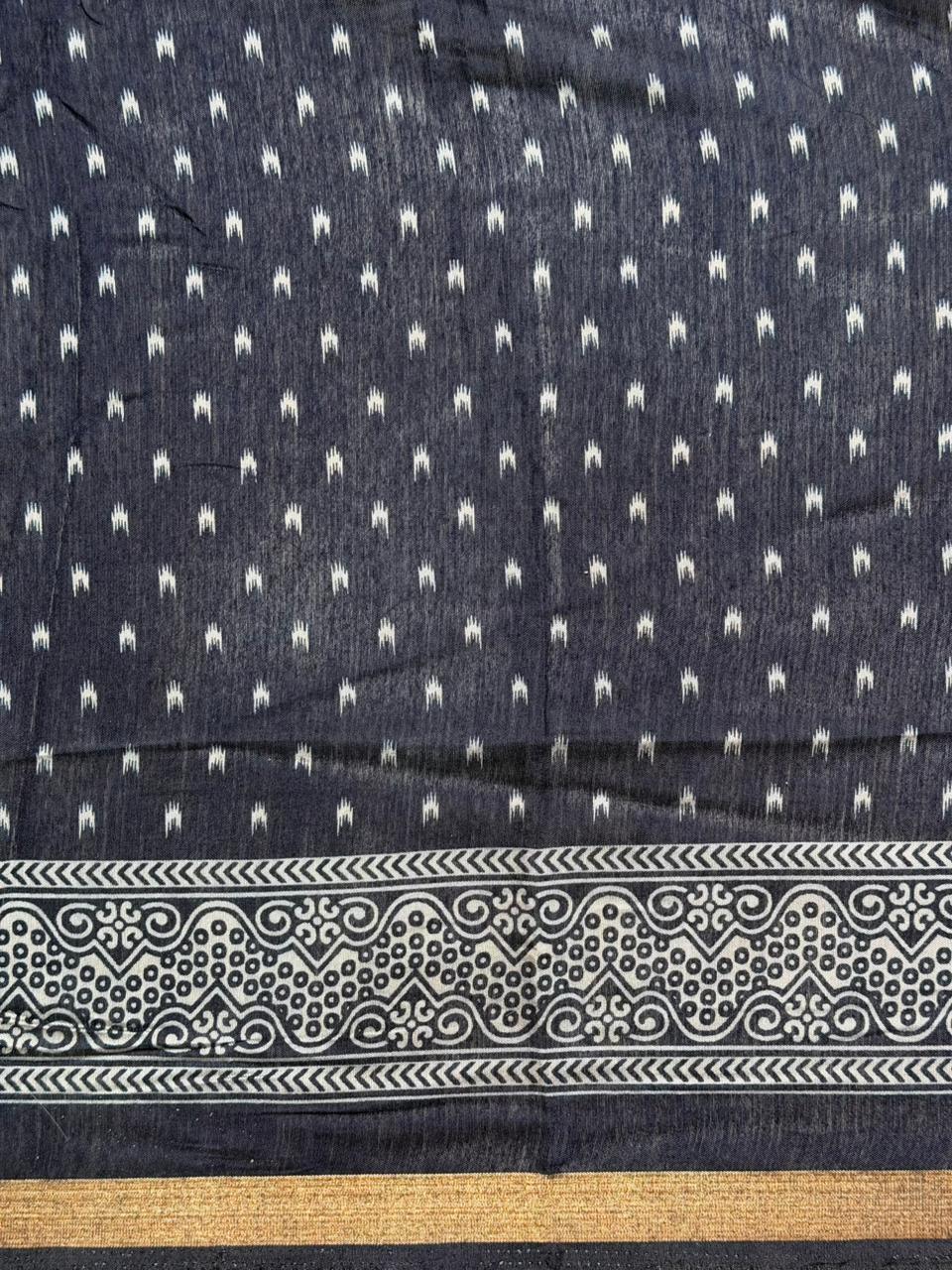 Tribal Printed silk cotton saree -PBR19A