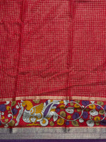 Purple Georgette chanderi silk saree -PBR18M