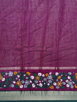 Bottle green chanderi silk saree -PBR18O