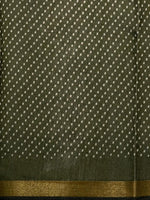 Deep green silk cotton saree -PBR20B