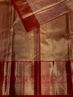 Red Tissue Kanchipuram saree- PBRIDE47C