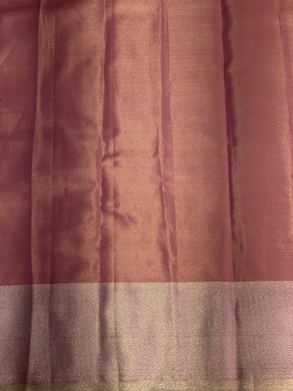 Pink Tissue Kanchipuram saree- PBRIDE45A
