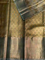 Pastal blue Tissue Kanchipuram saree- PBRIDE44I