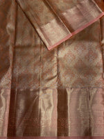 Peach Tissue Kanchipuram saree- PBRIDE44Q