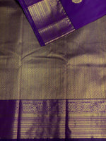 Violet kanchipuram silk saree- PSSR336