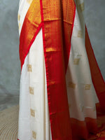 Sandal and Red Pink kanchipuram silk saree- PSSR332
