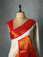 Sandal and Red Pink kanchipuram silk saree- PSSR332