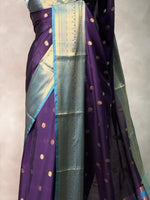 Deep Blue banarasi silk saree- GAL13
