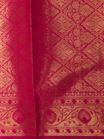 Rani pink banarasi silk saree- GAL12