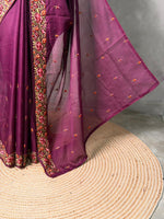 Purple Soft kotta saree- PBR29G