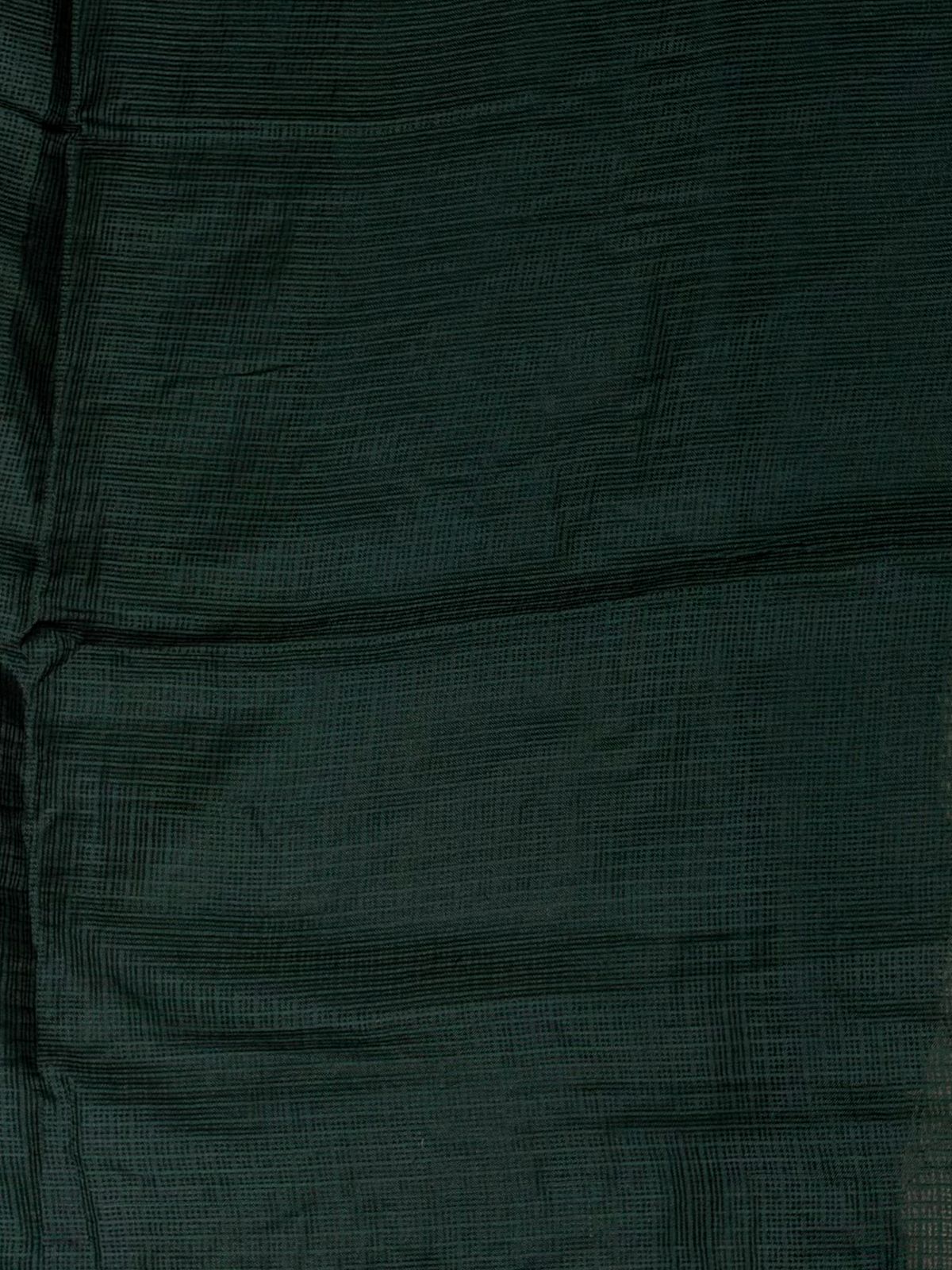Dark green Soft kotta saree- PBR29A