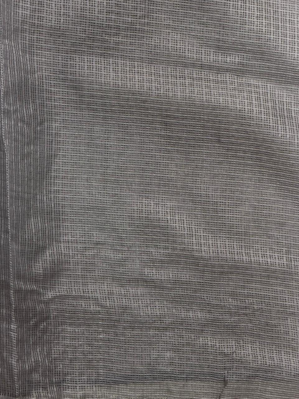 Dark grey Soft kotta saree- PBR29B