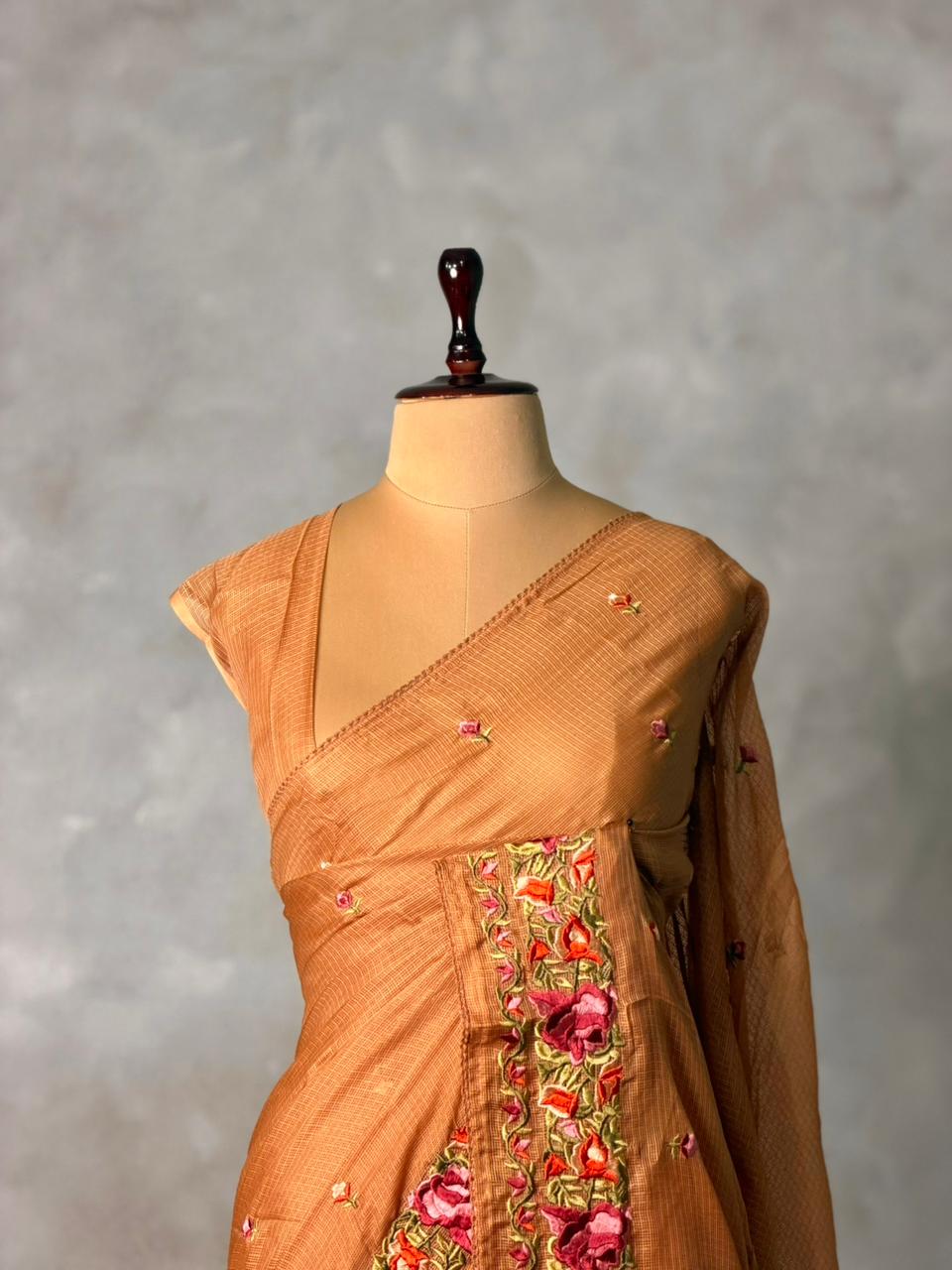 mustard Soft kotta saree- PBR29E