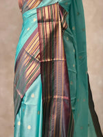 Blue semi silk saree - PIH88A