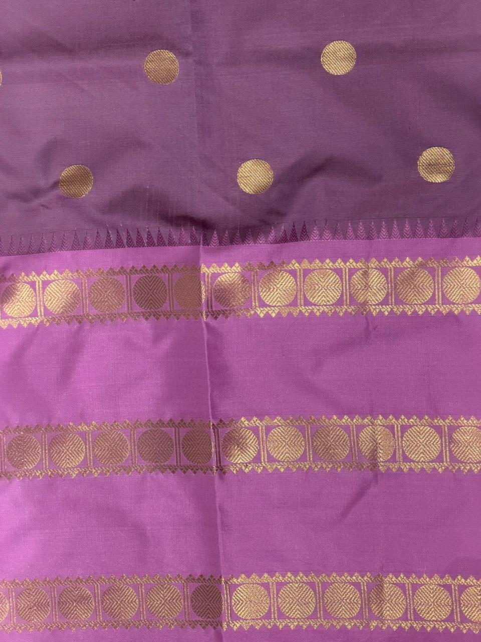 Maroon and Pink semi silk saree - PIH88E