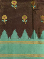 Brown semi silk saree - PIH88G