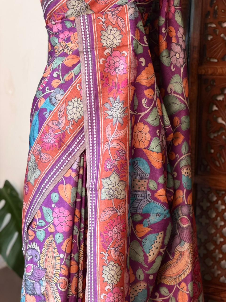 Purple Soft silk saree- PBR30