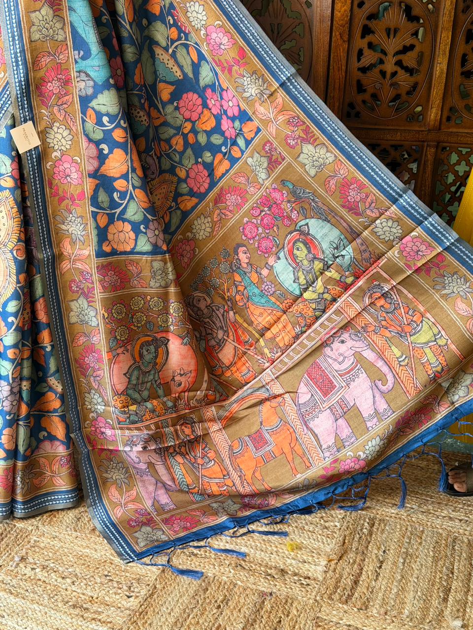 Blue Soft silk saree- PBR30A