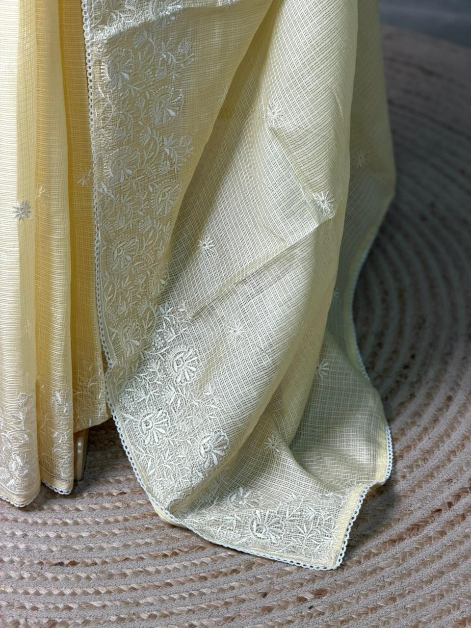 Pastal Yellow soft Kotta saree- PBR33A