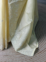 Pastal Yellow soft Kotta saree- PBR33A