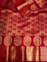 Maroon Pure Kanchipuram Silk saree - PPURE78