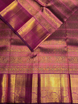 Puple Pure 2g zari Kanchipuram Silk saree - PPURE80