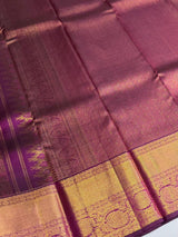 Puple Pure 2g zari Kanchipuram Silk saree - PPURE80