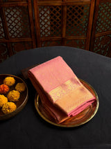 Peach Pure Kanchipuram Silk saree - PPURE81