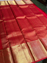 Red Pure Kanchipuram Silk saree - PPURE87