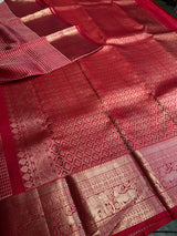 Red Pure Kanchipuram Silk saree - PPURE88
