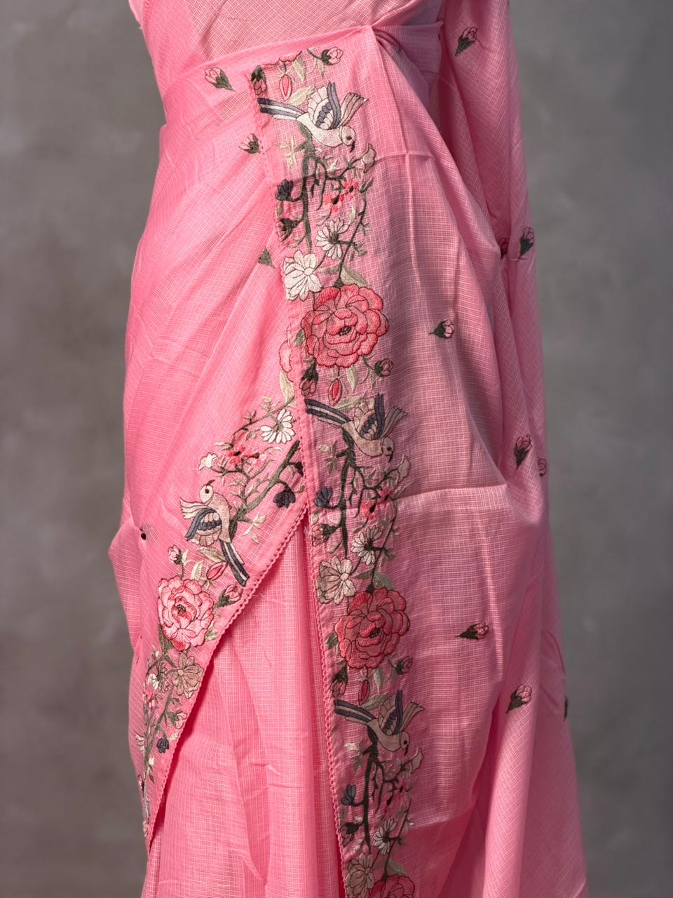 Pink soft Kotta saree- PBR33O