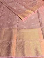 Pastal Pink semi Kanchipuram saree- PBRIDE48