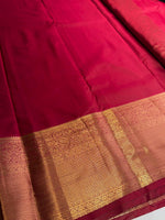 Magenta semi Kanchipuram saree- PBRIDE48E