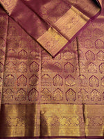 Purple semi Kanchipuram saree- PBRIDE48I