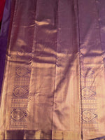 Purple semi Kanchipuram saree- PBRIDE48J