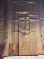 Navy Blue semi Kanchipuram saree- PBRIDE48M