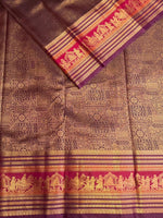Purple semi Kanchipuram saree- PBRIDE48P
