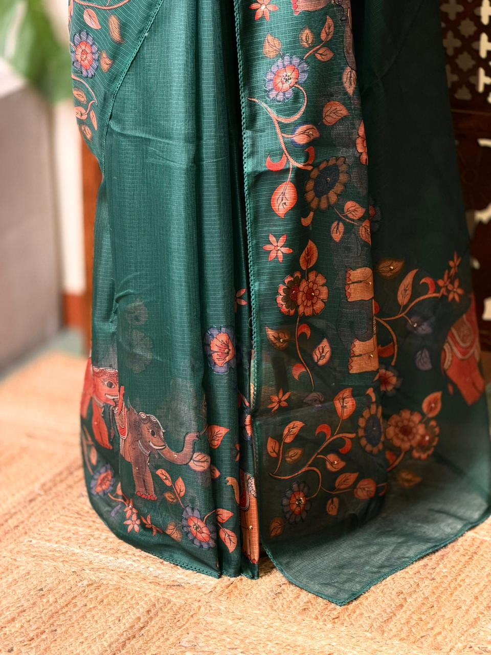 Green Soft kotta saree - PBR35