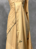 Tusser hand worked saree- PBR36B