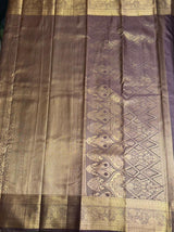 Brown semi Kanchipuram saree- PBRIDE48S