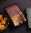 Purple semi Kanchipuram saree- PBRIDE48T