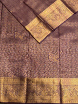 Purple semi Kanchipuram saree- PBRIDE48T